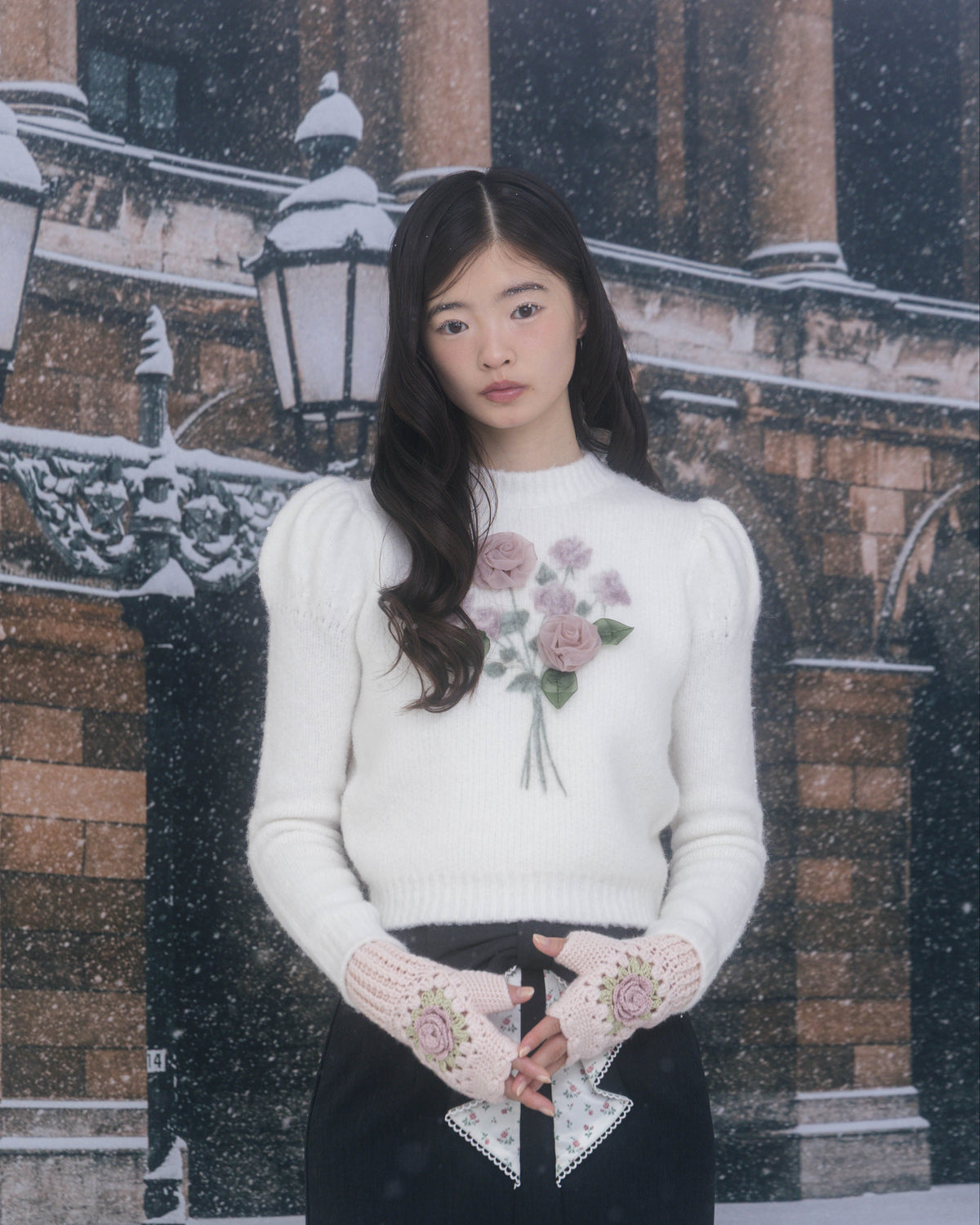 Bouquet fluffy knit