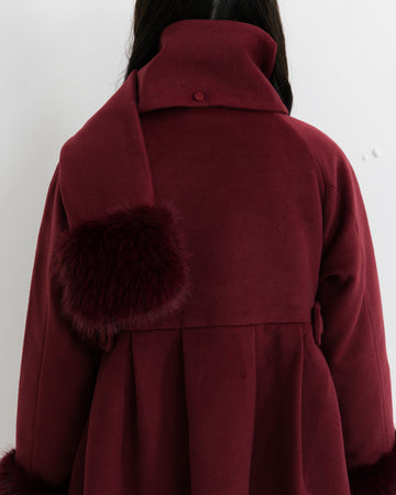 Frosted muffler coat