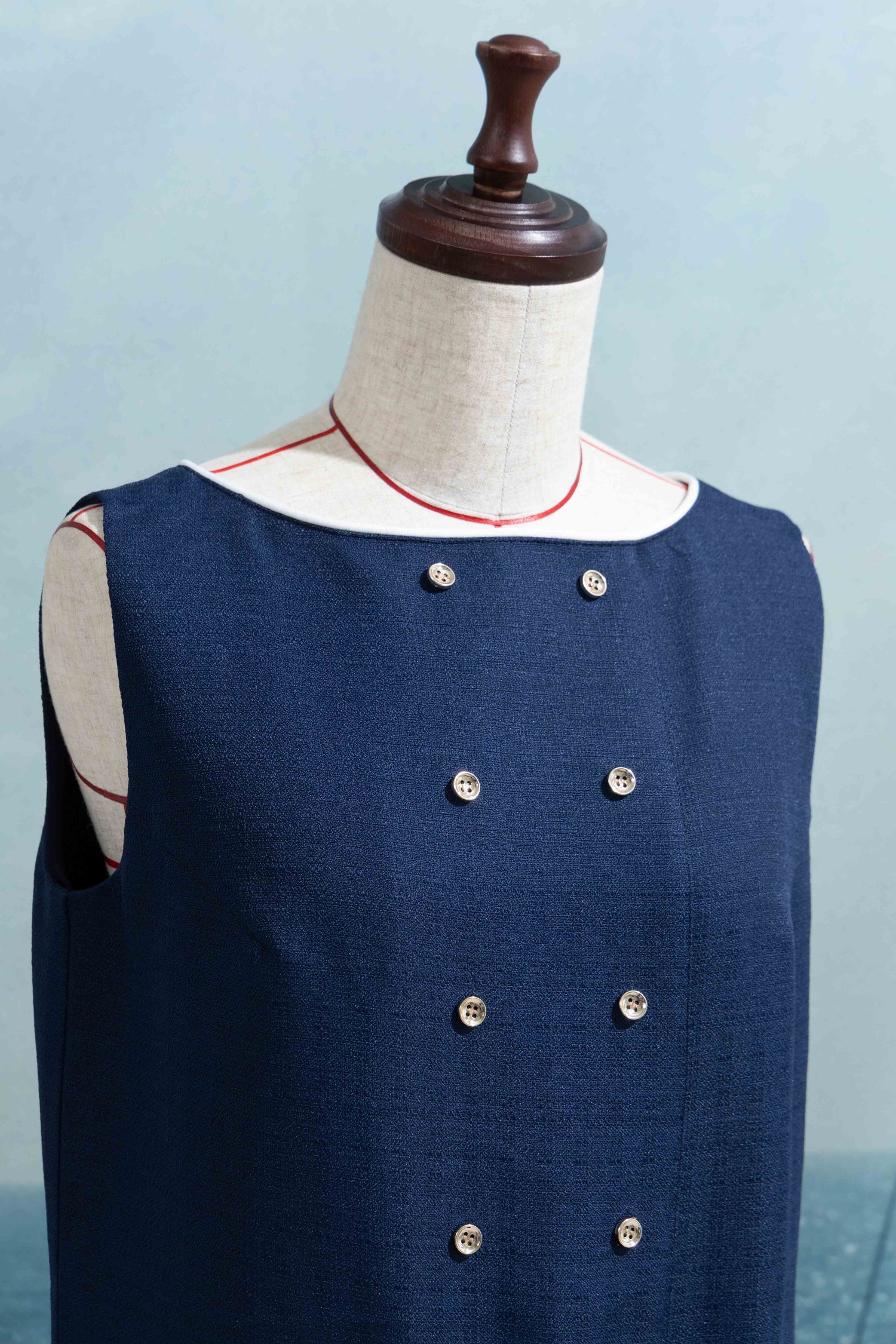 Marine pleats dress