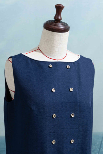 Marine pleats dress