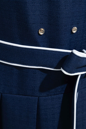 Marine pleats dress
