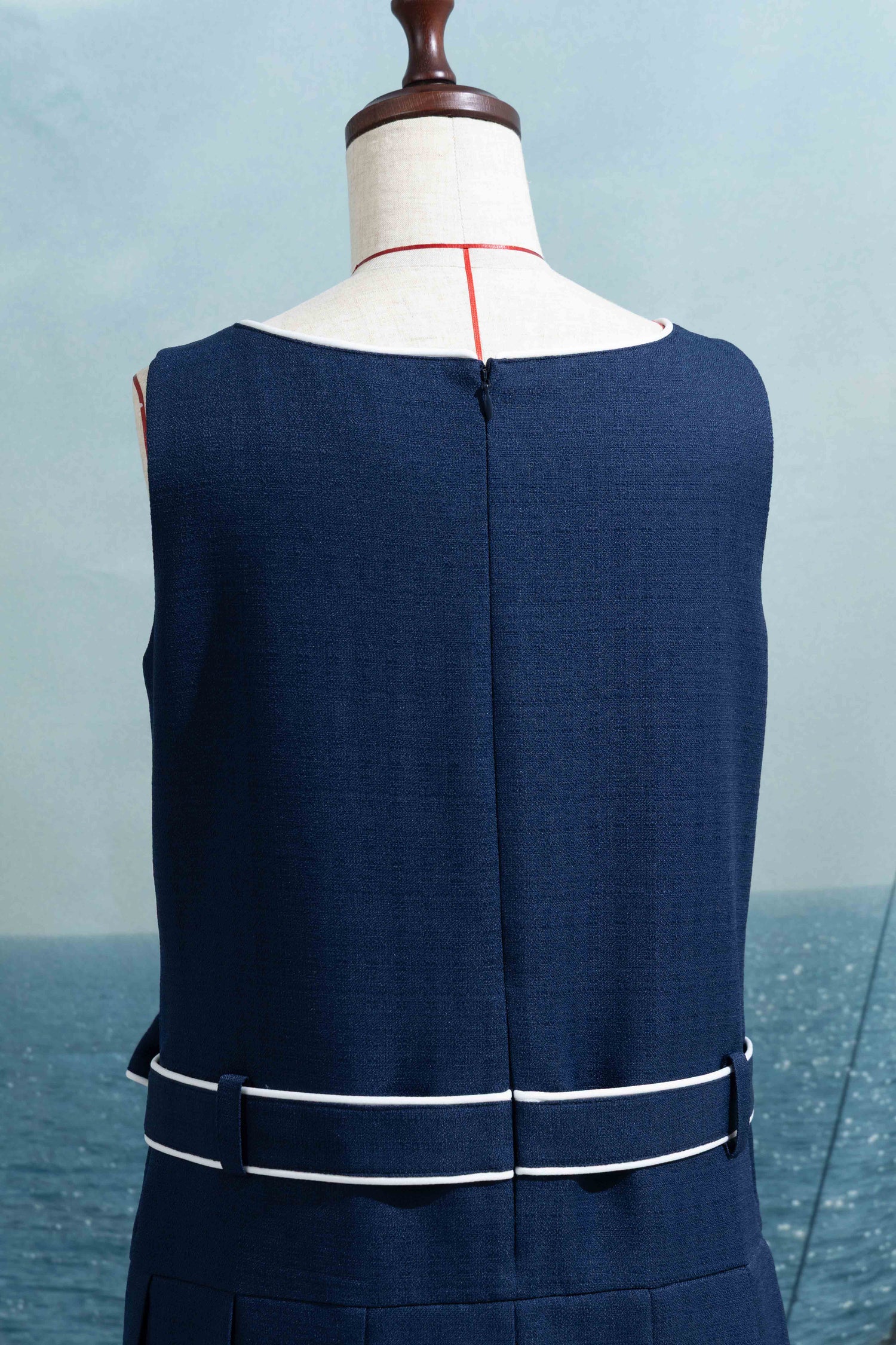 Marine pleats dress