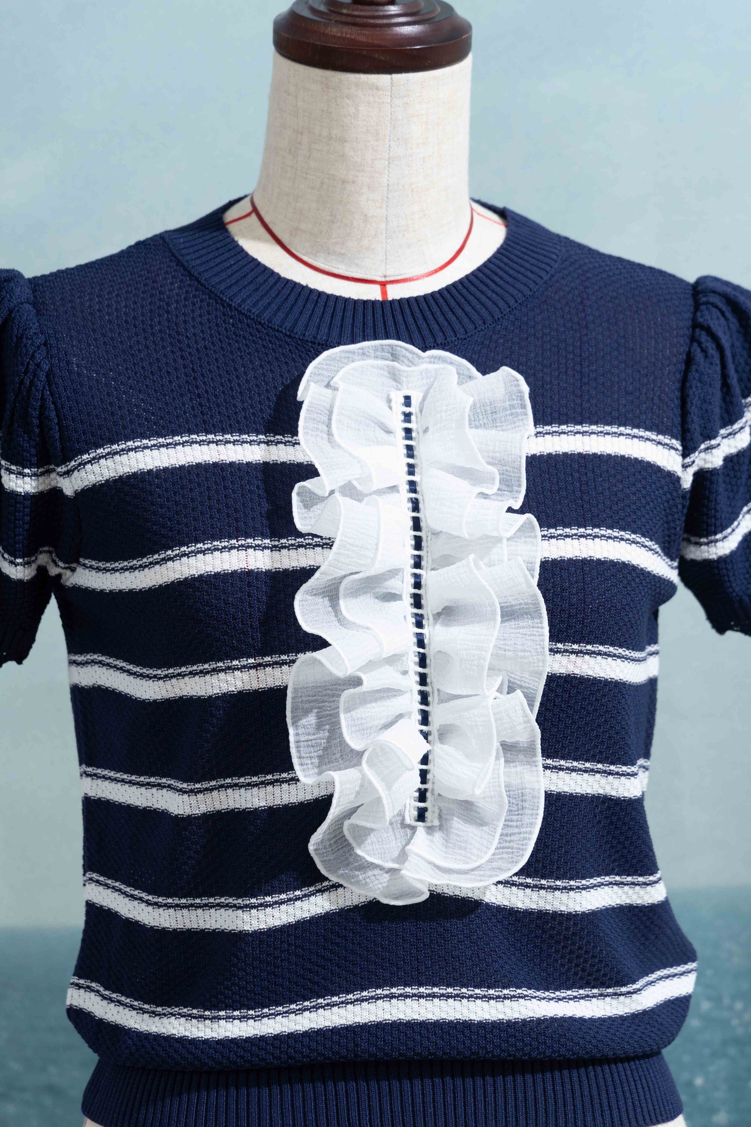 Frill summer knit