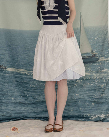 Cotton lace skirt