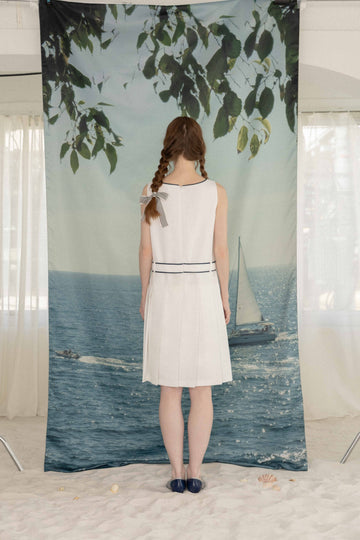 Marine pleats dress