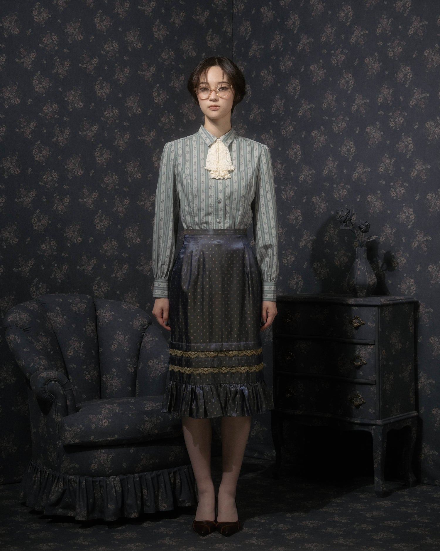 Vintage wallpaper blouse