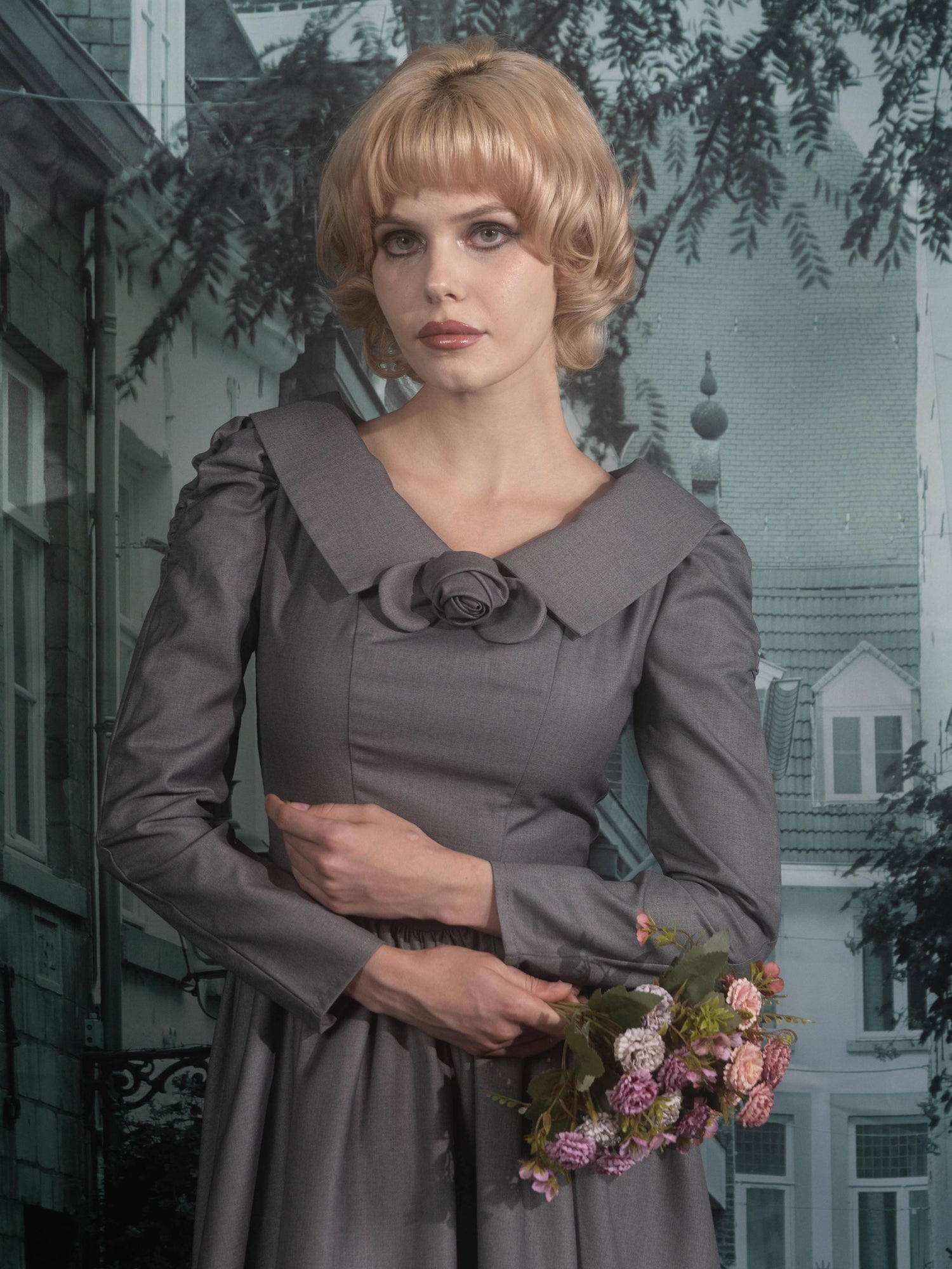 Classical rose dress