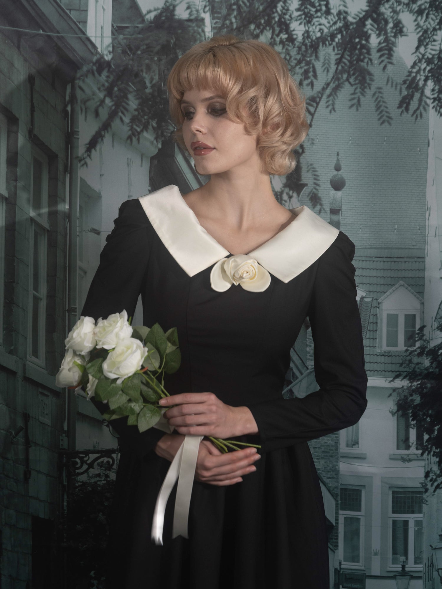 Classical rose dress