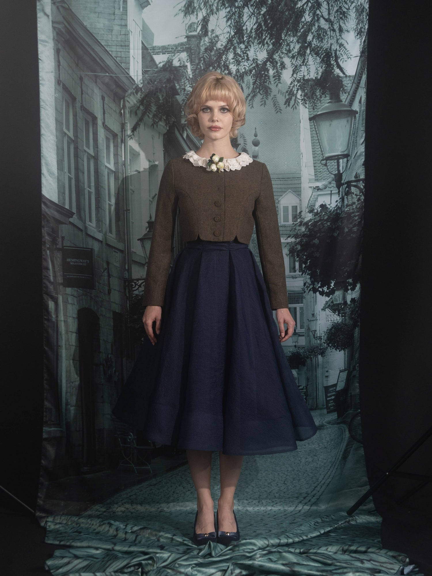 A line sheer skirt