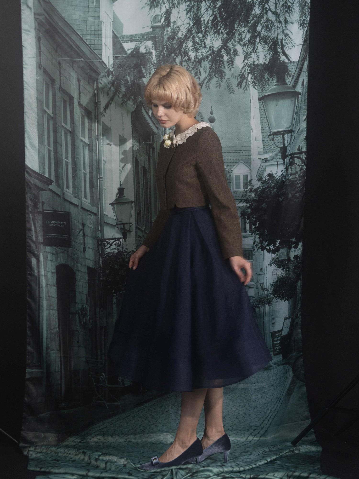 A line sheer skirt
