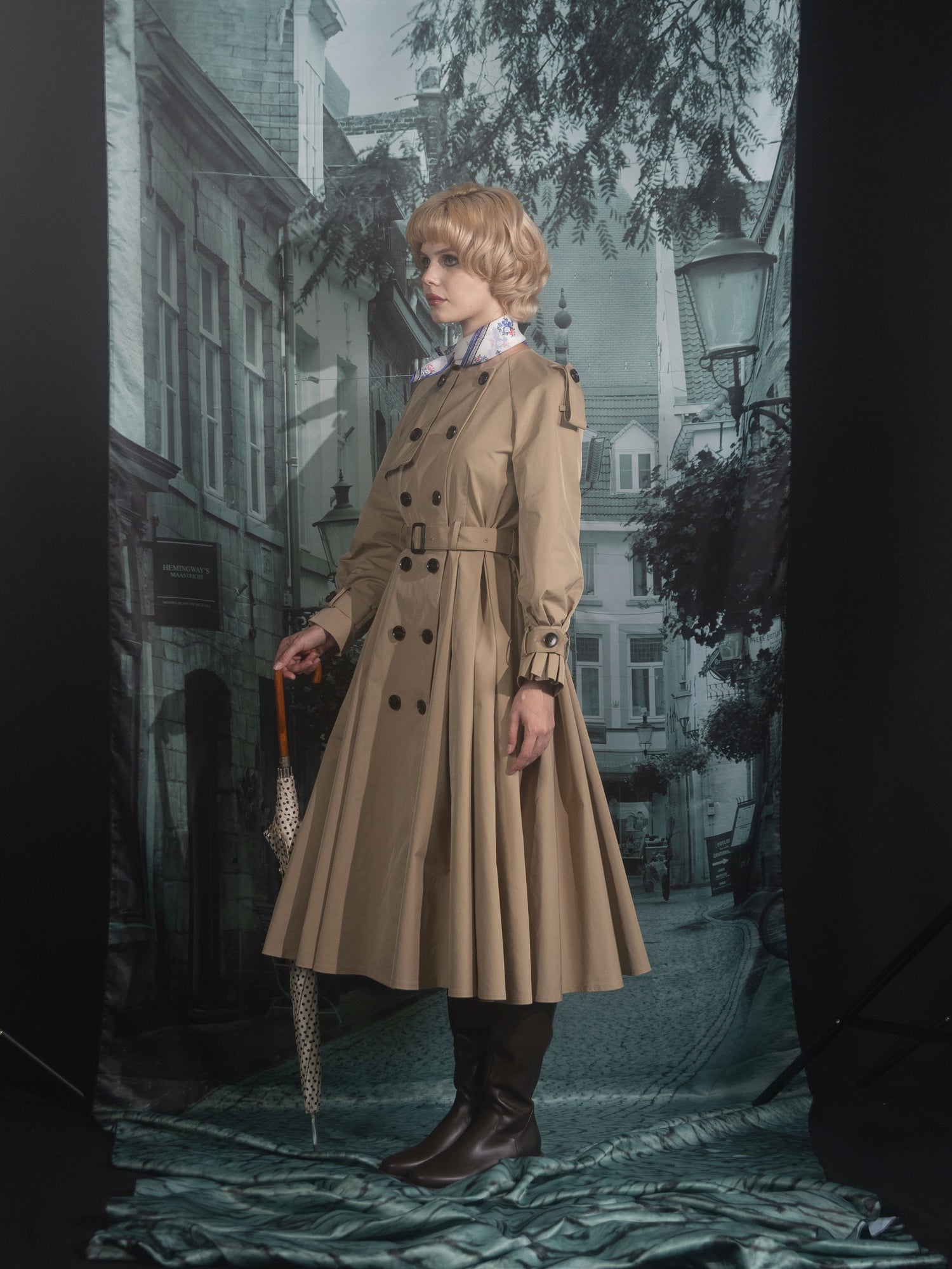 Dressy trench coat
