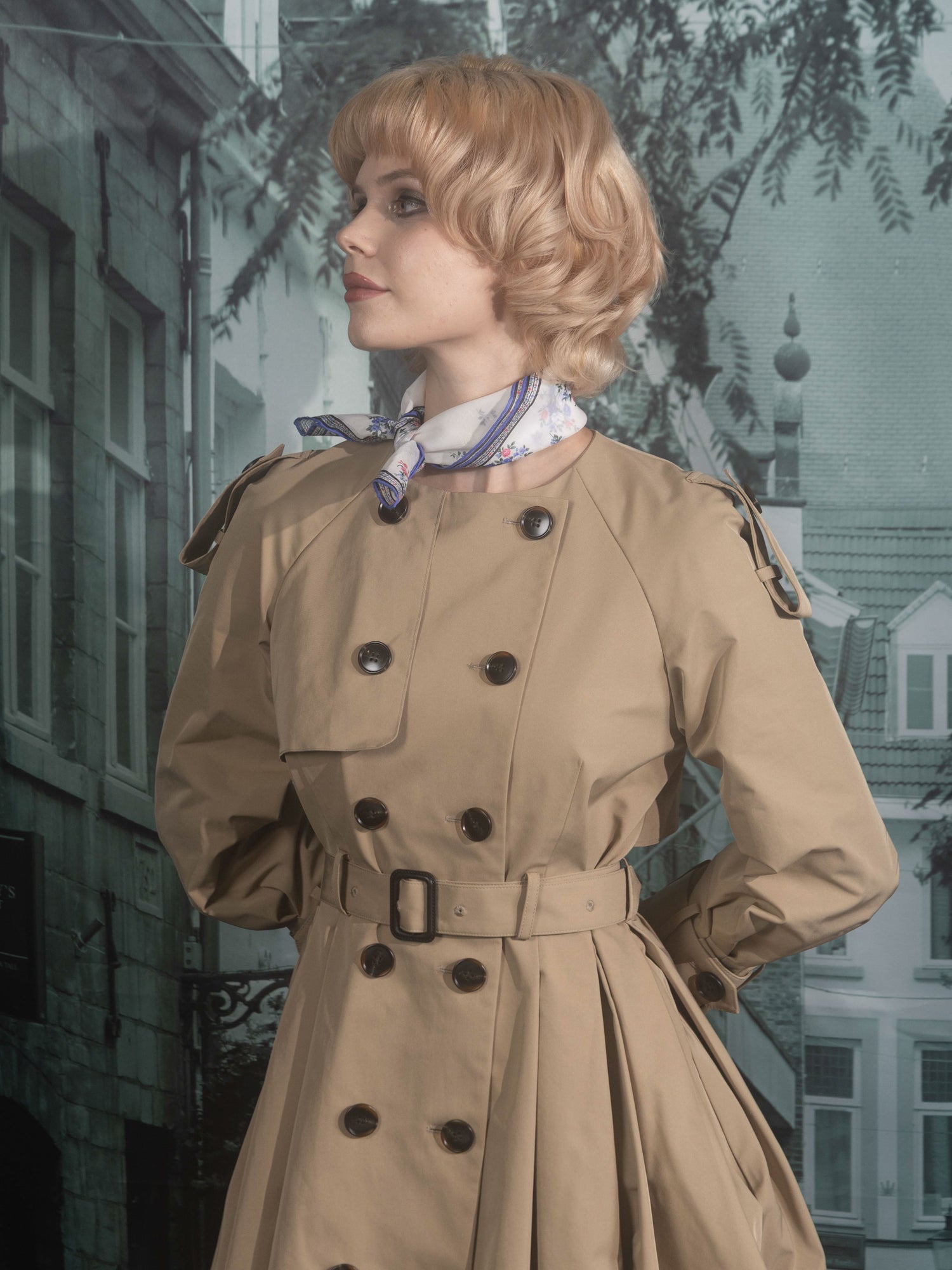 Dressy trench coat