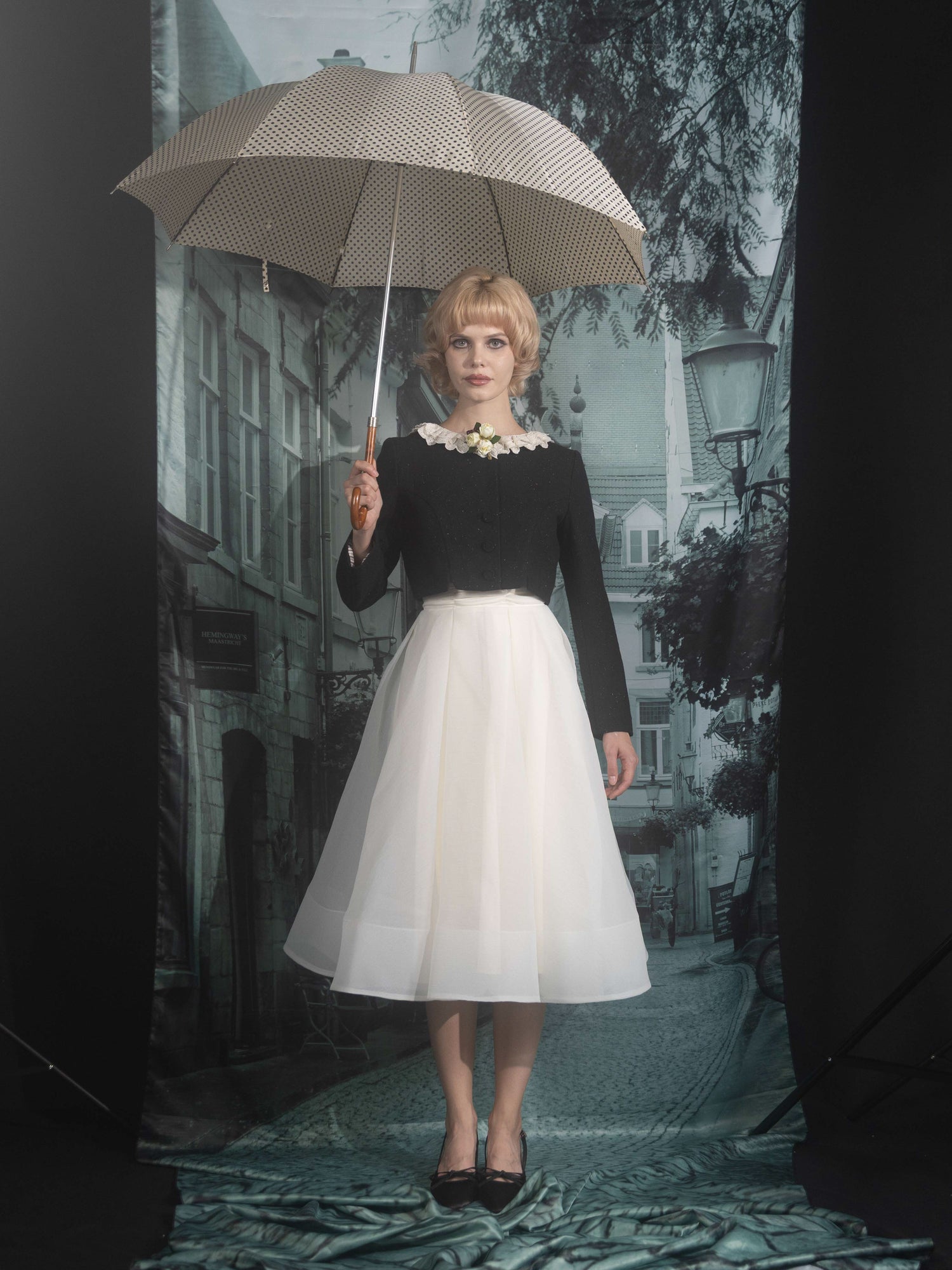 A line sheer skirt