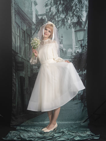 A line sheer skirt