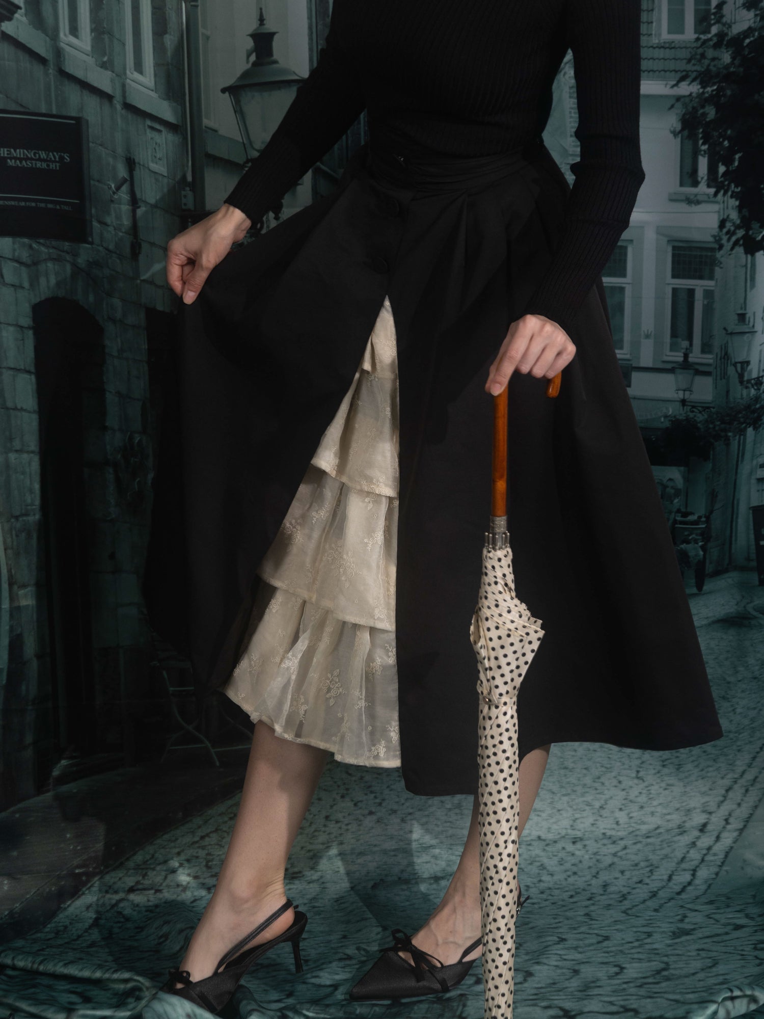 Classical frill skirt