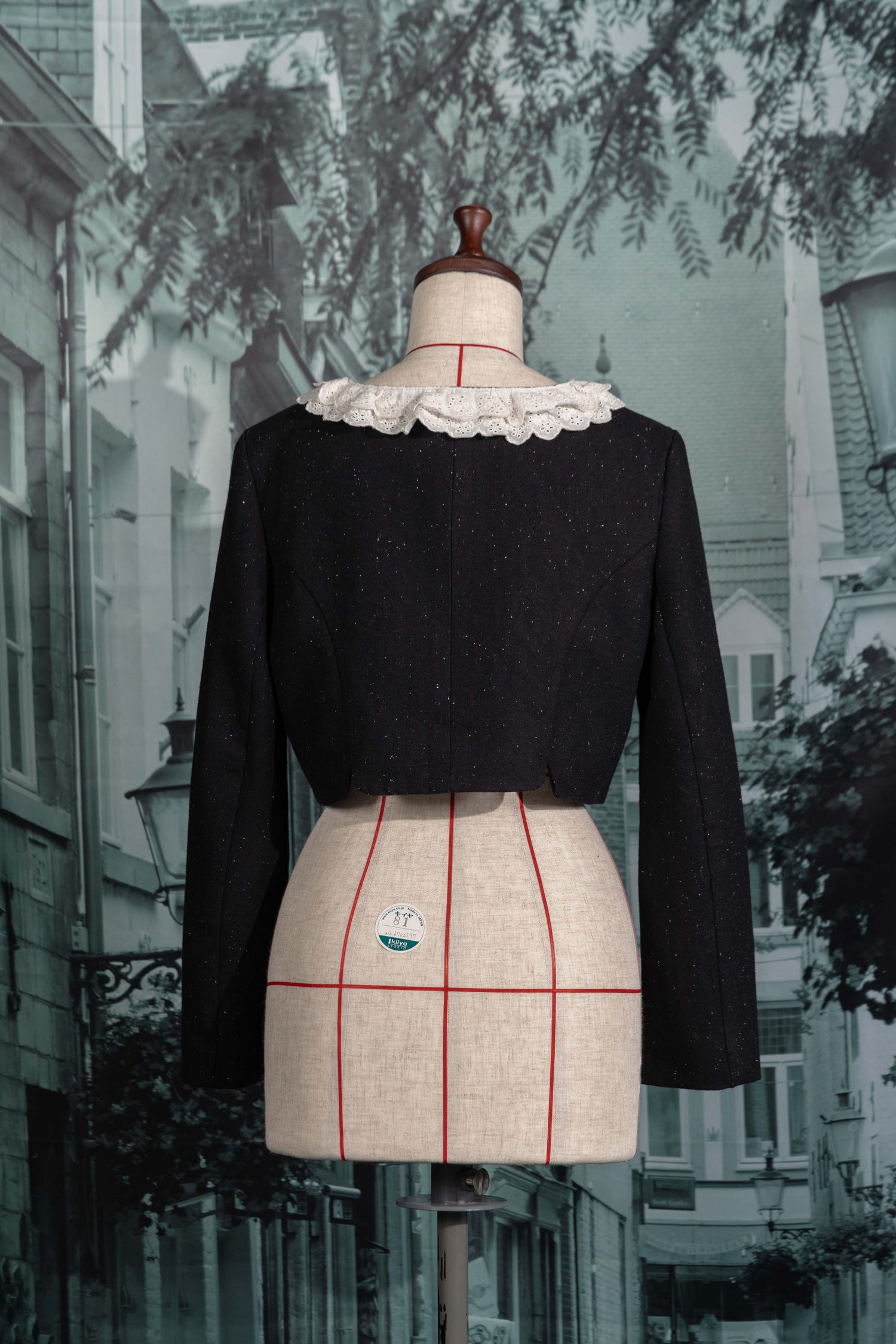 Flower corsage short jacket