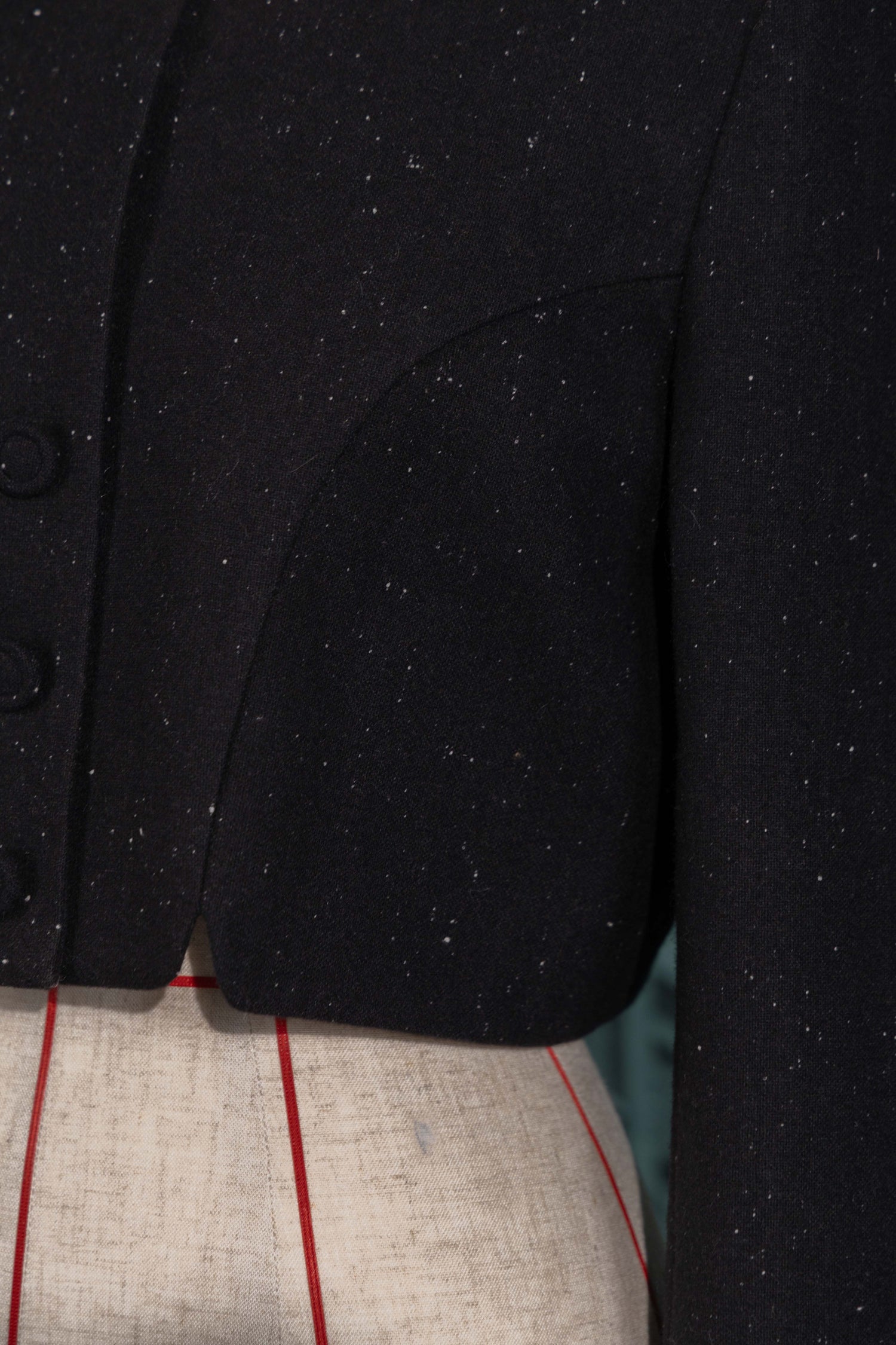 Flower corsage short jacket