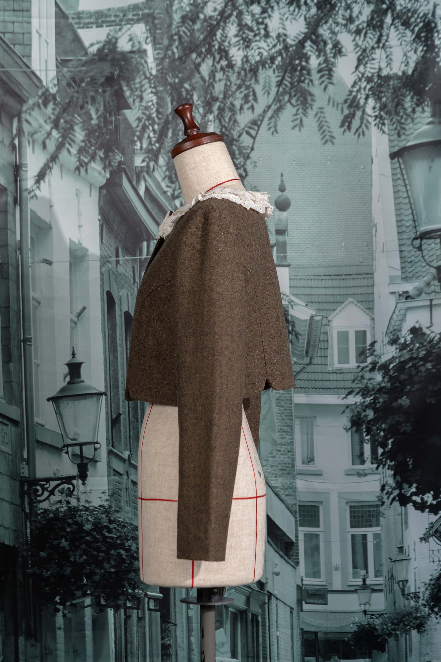 Flower corsage short jacket