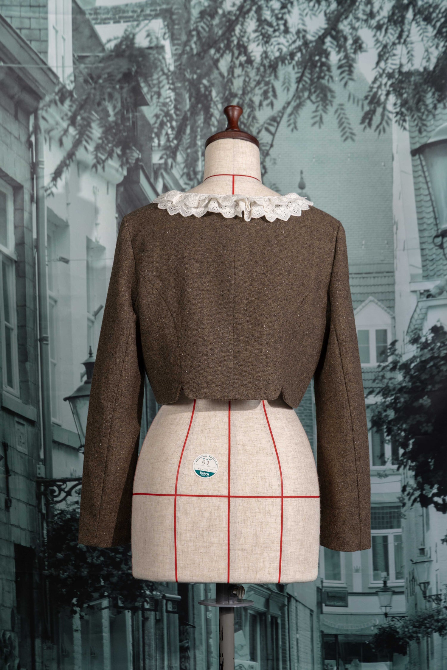 Flower corsage short jacket