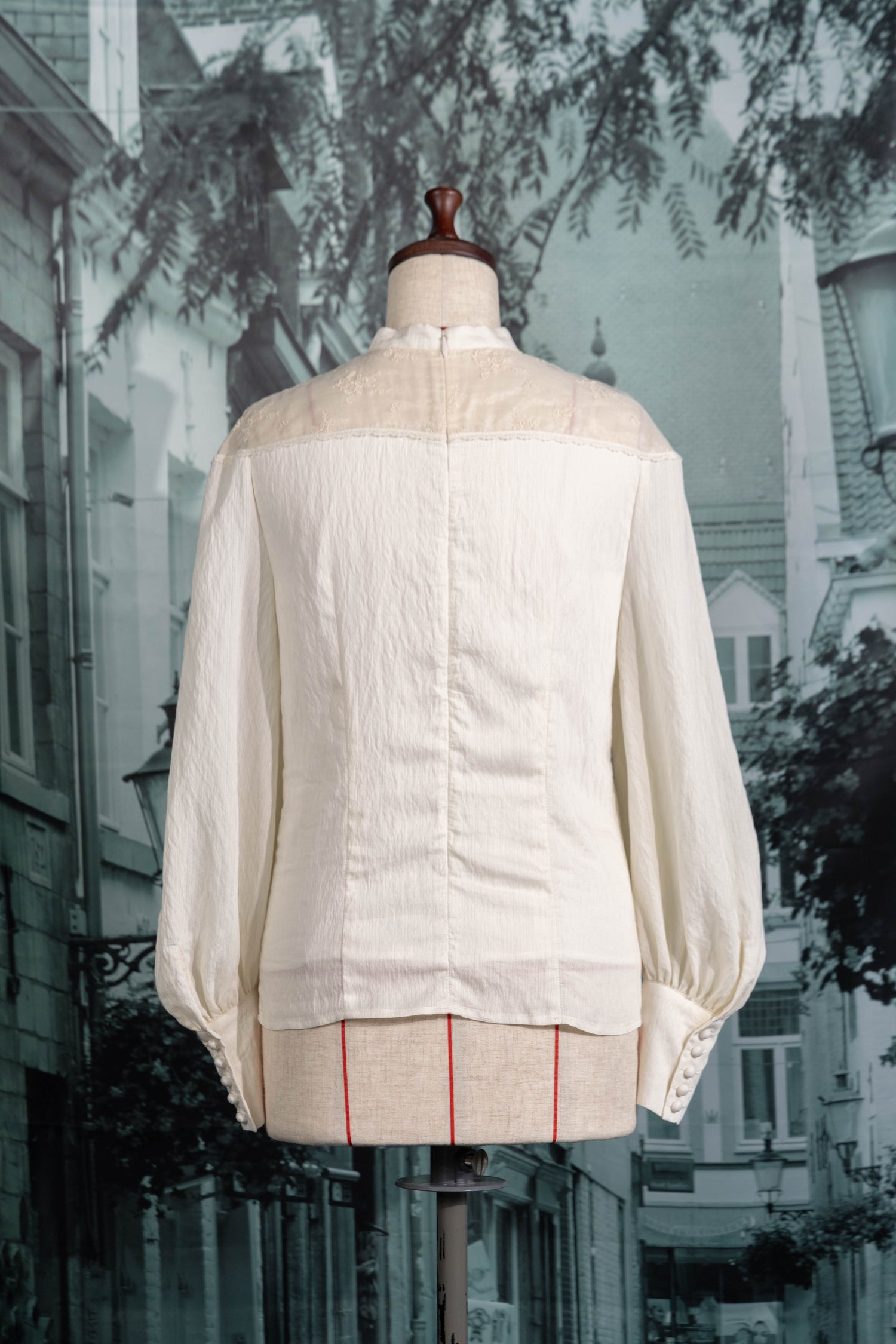 Rose veil blouse