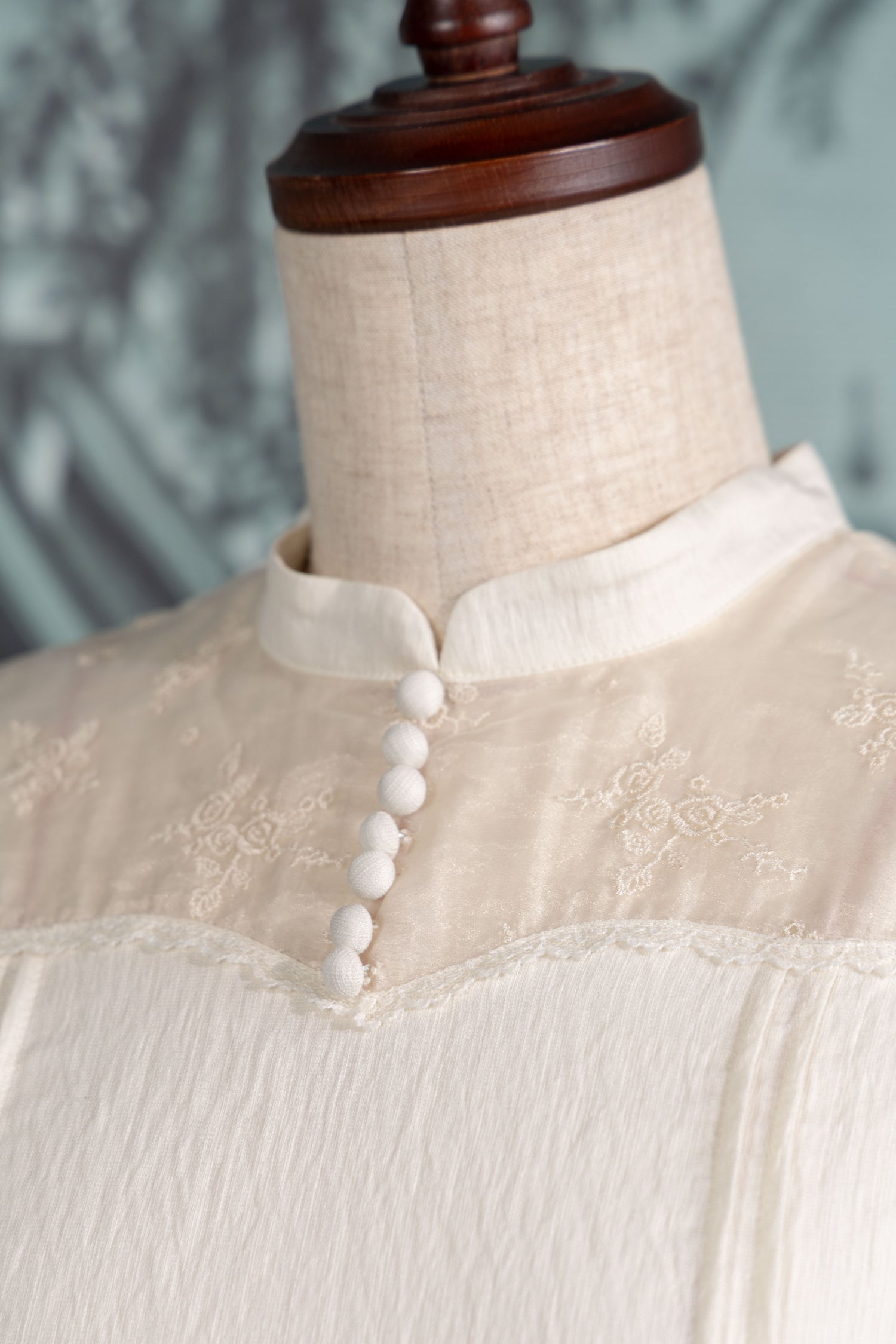 Rose veil blouse