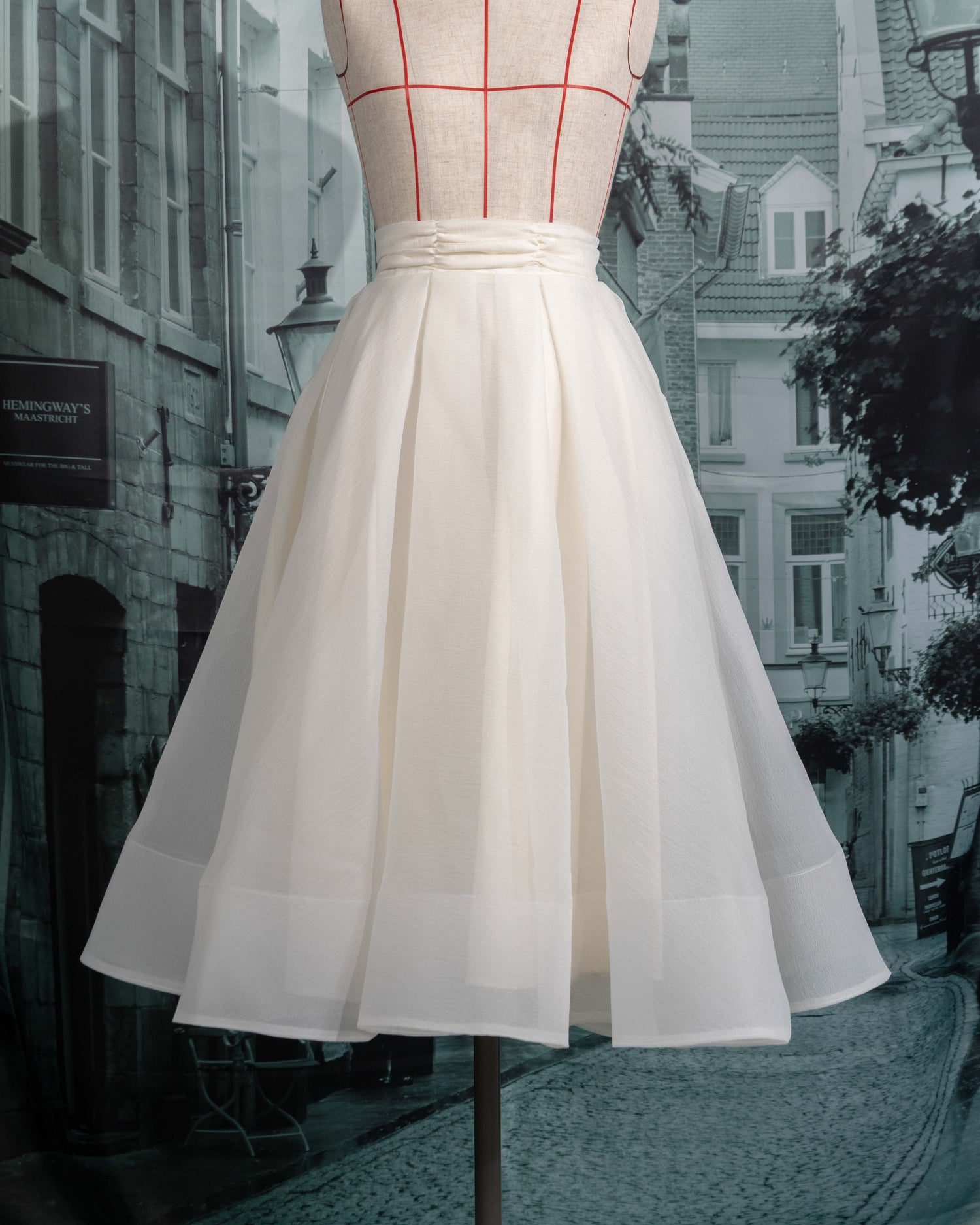 A line sheer skirt