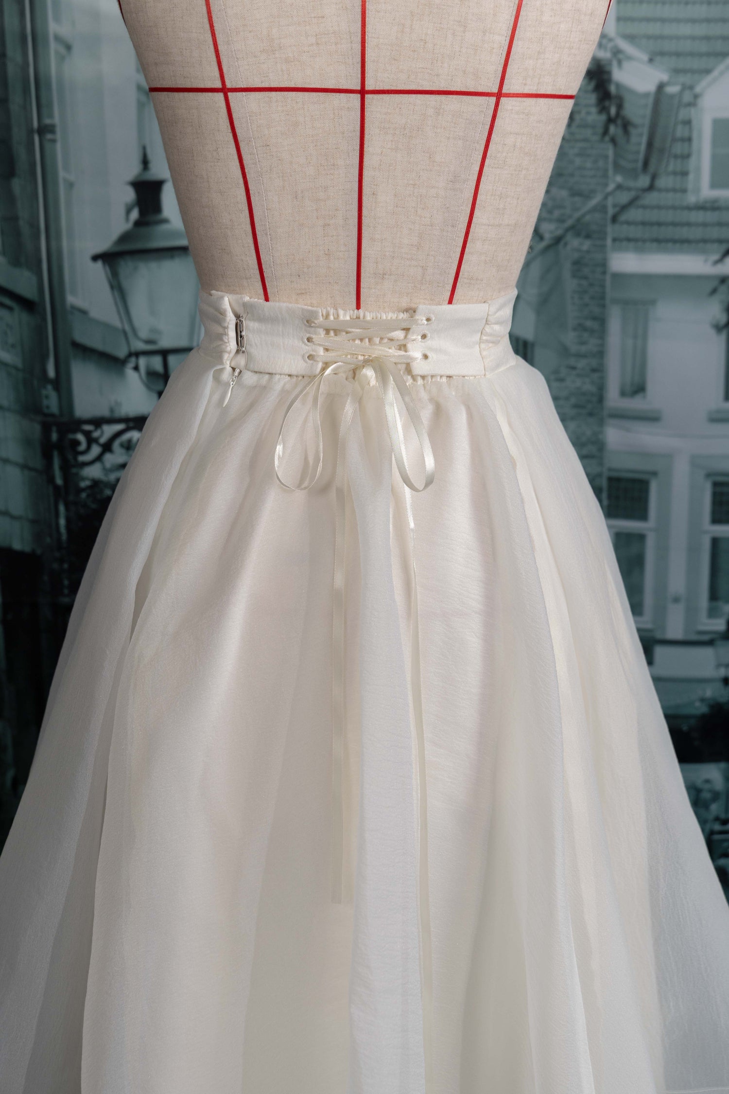 A line sheer skirt