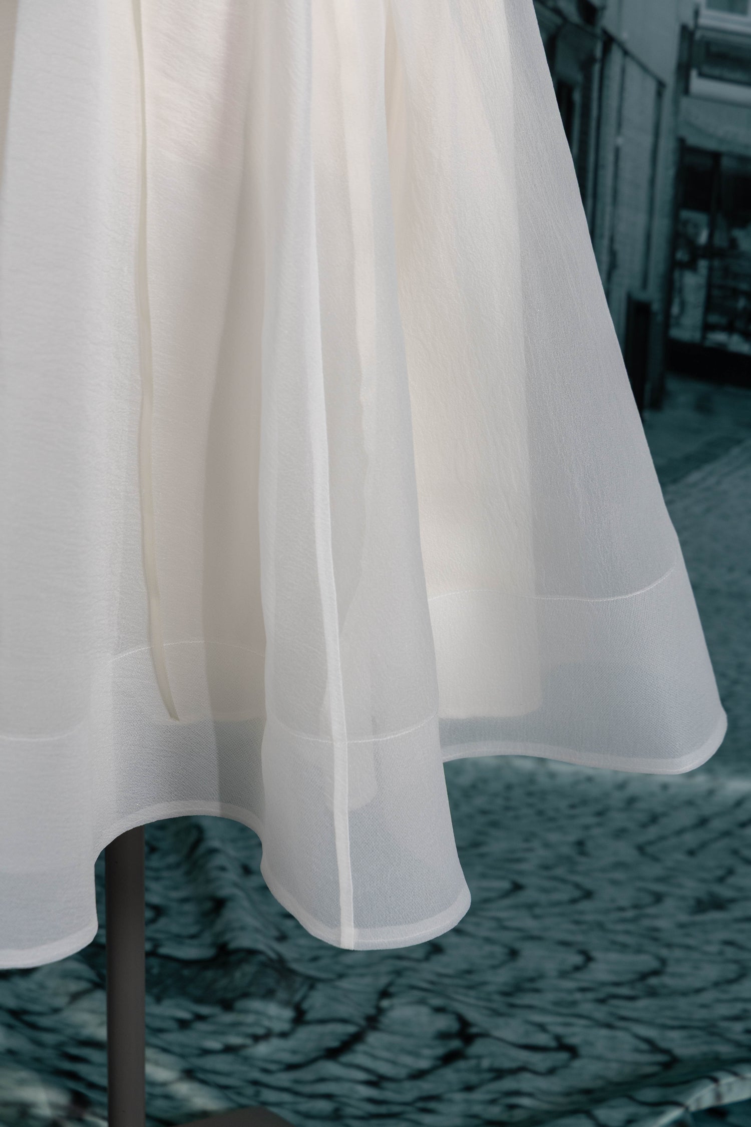 A line sheer skirt