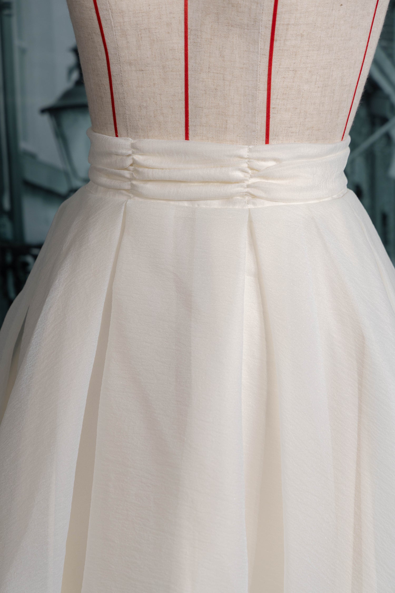 A line sheer skirt