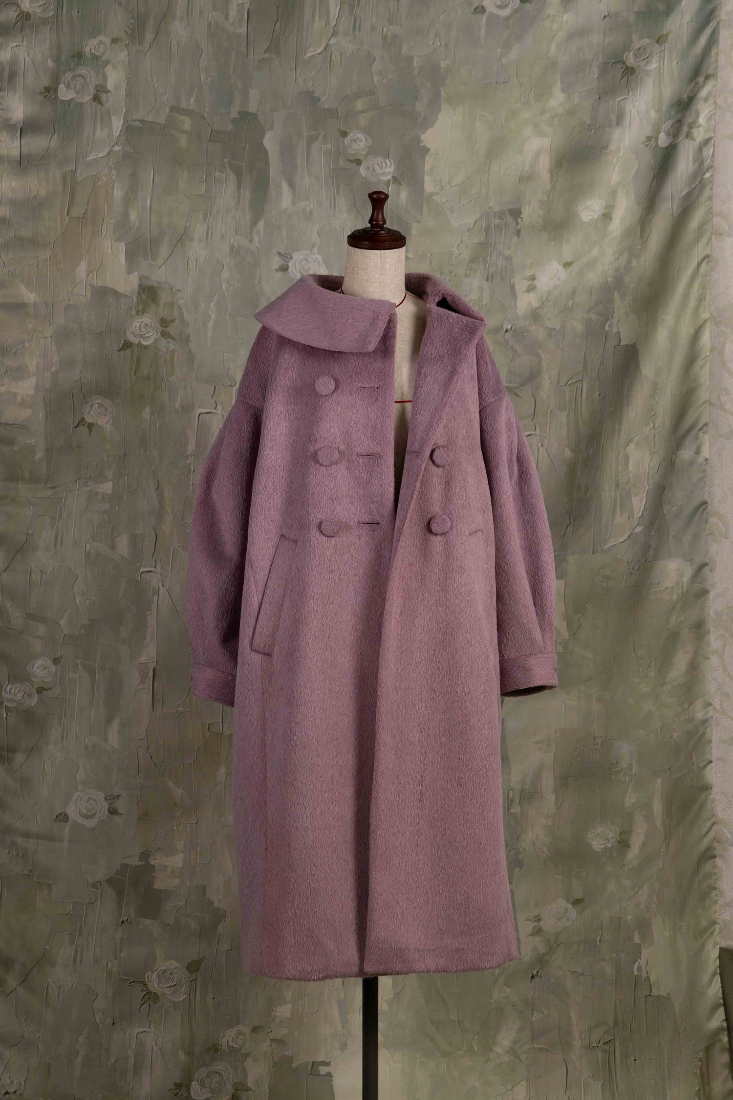 Classical double cocoon coat