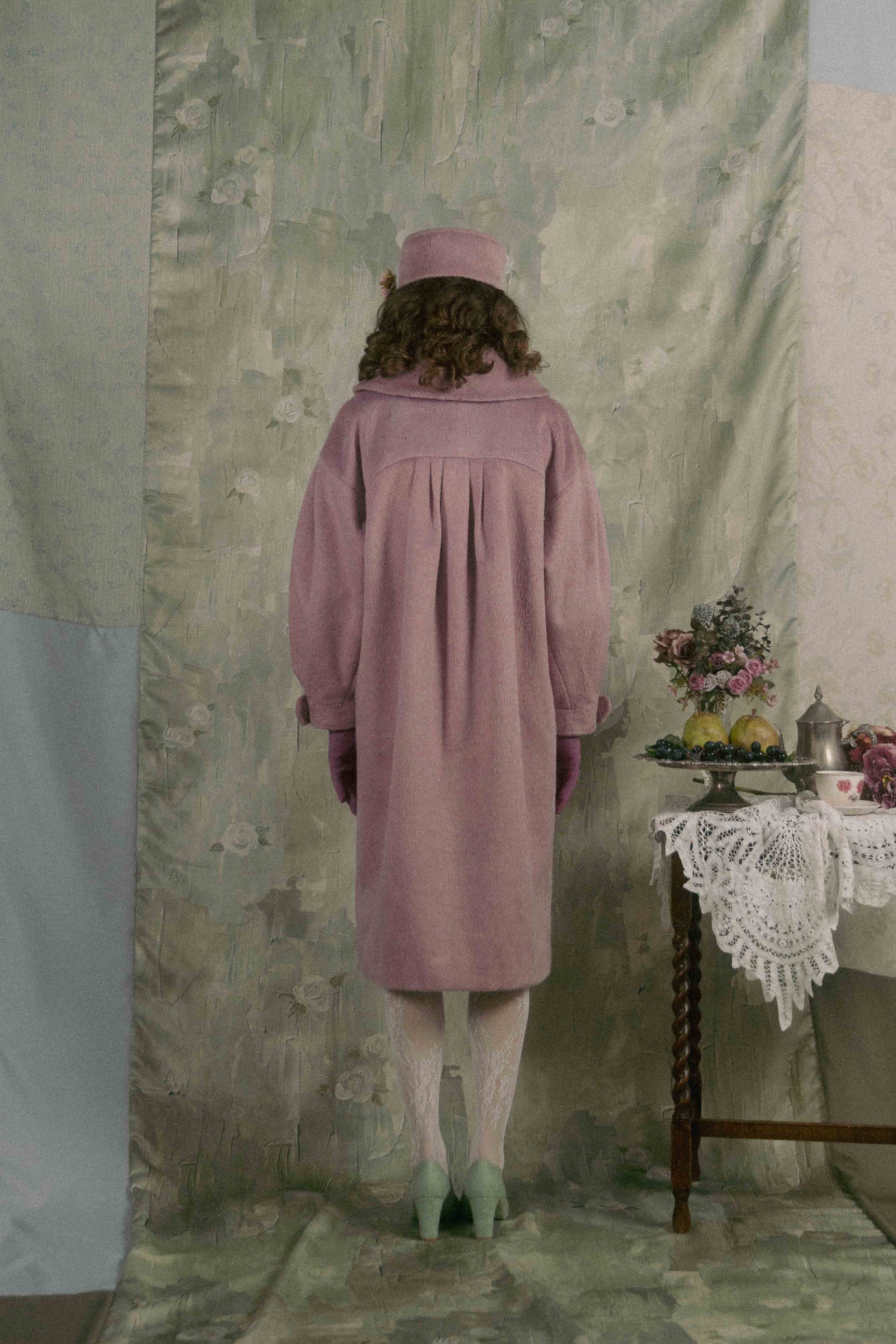 Classical double cocoon coat