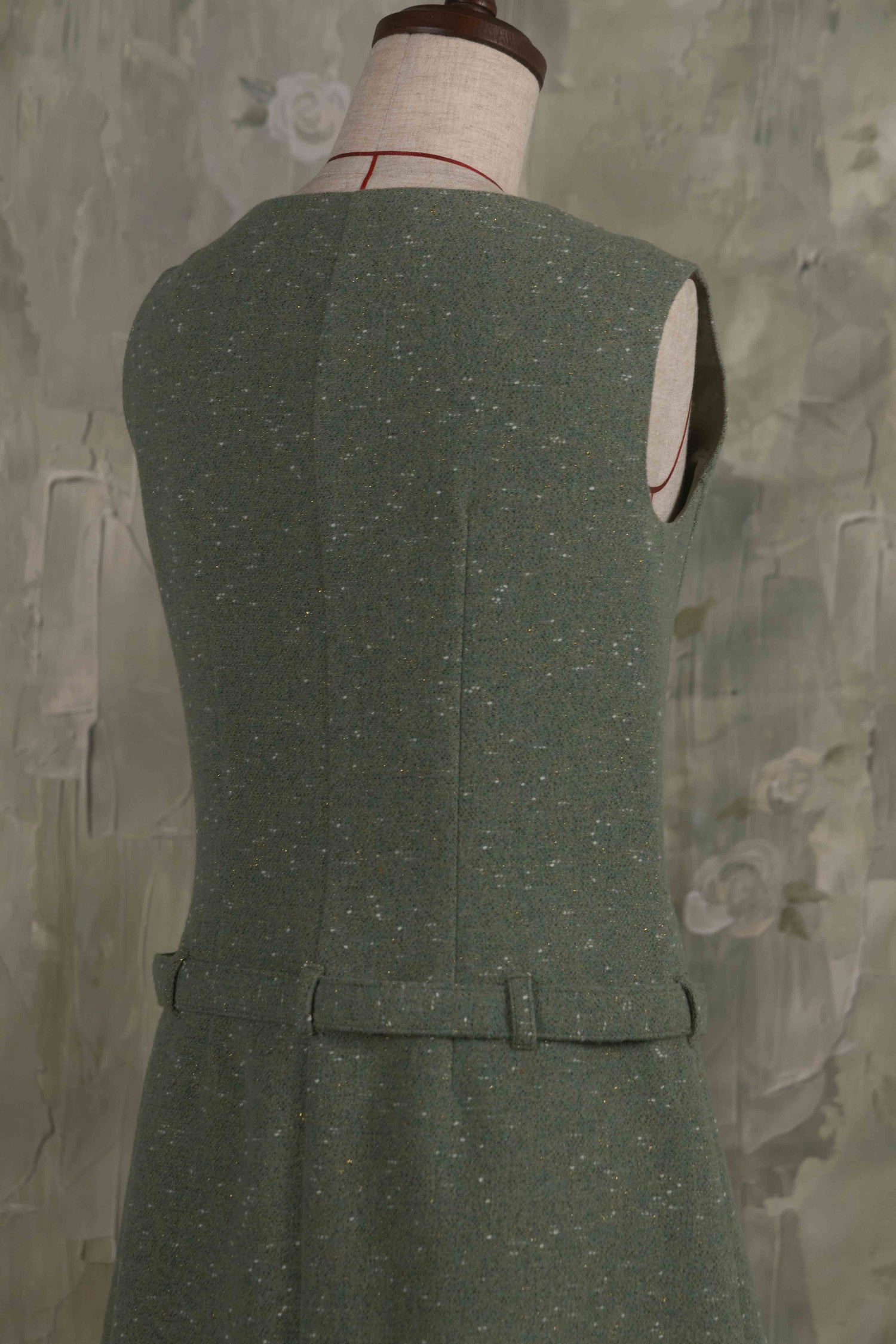 Rose ribbon mini dress