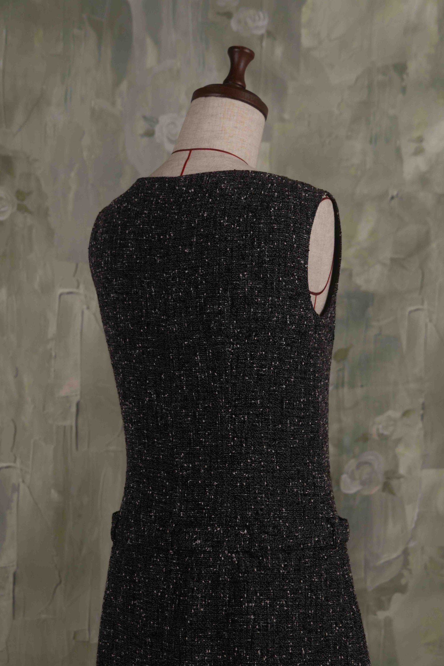 Rose ribbon mini dress