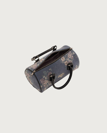 Floral corduroy boston bag