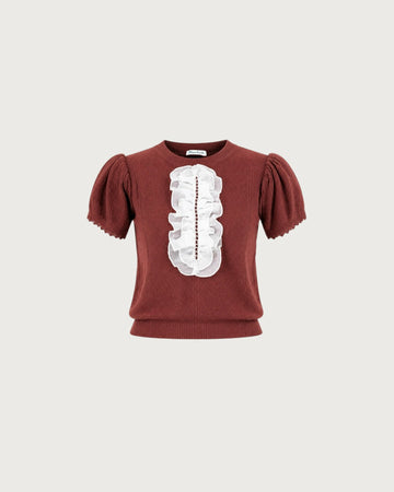 Frill summer knit