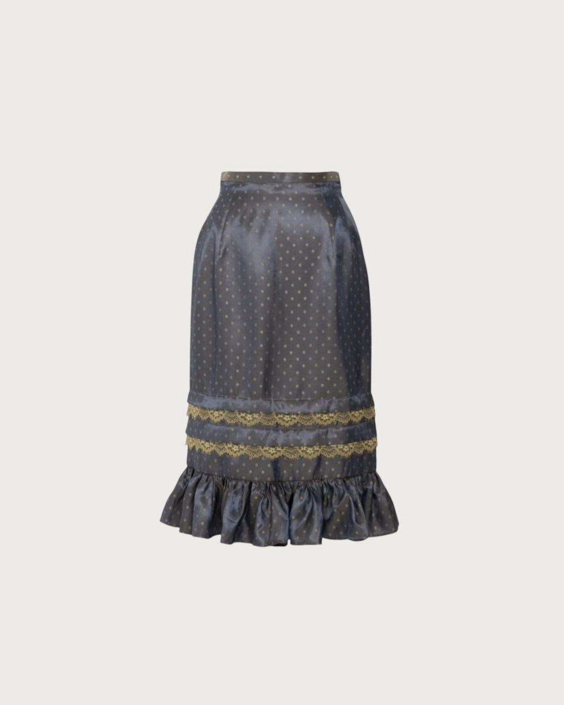 Dot pencil skirt