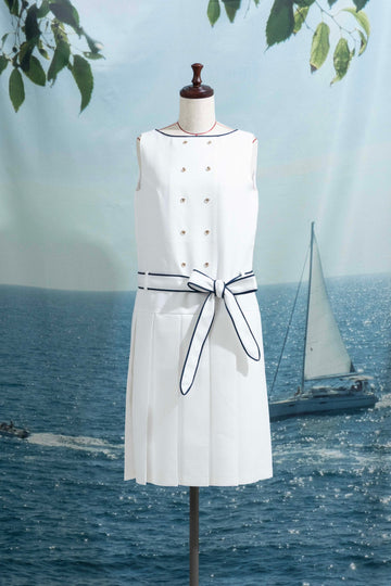 Marine pleats dress
