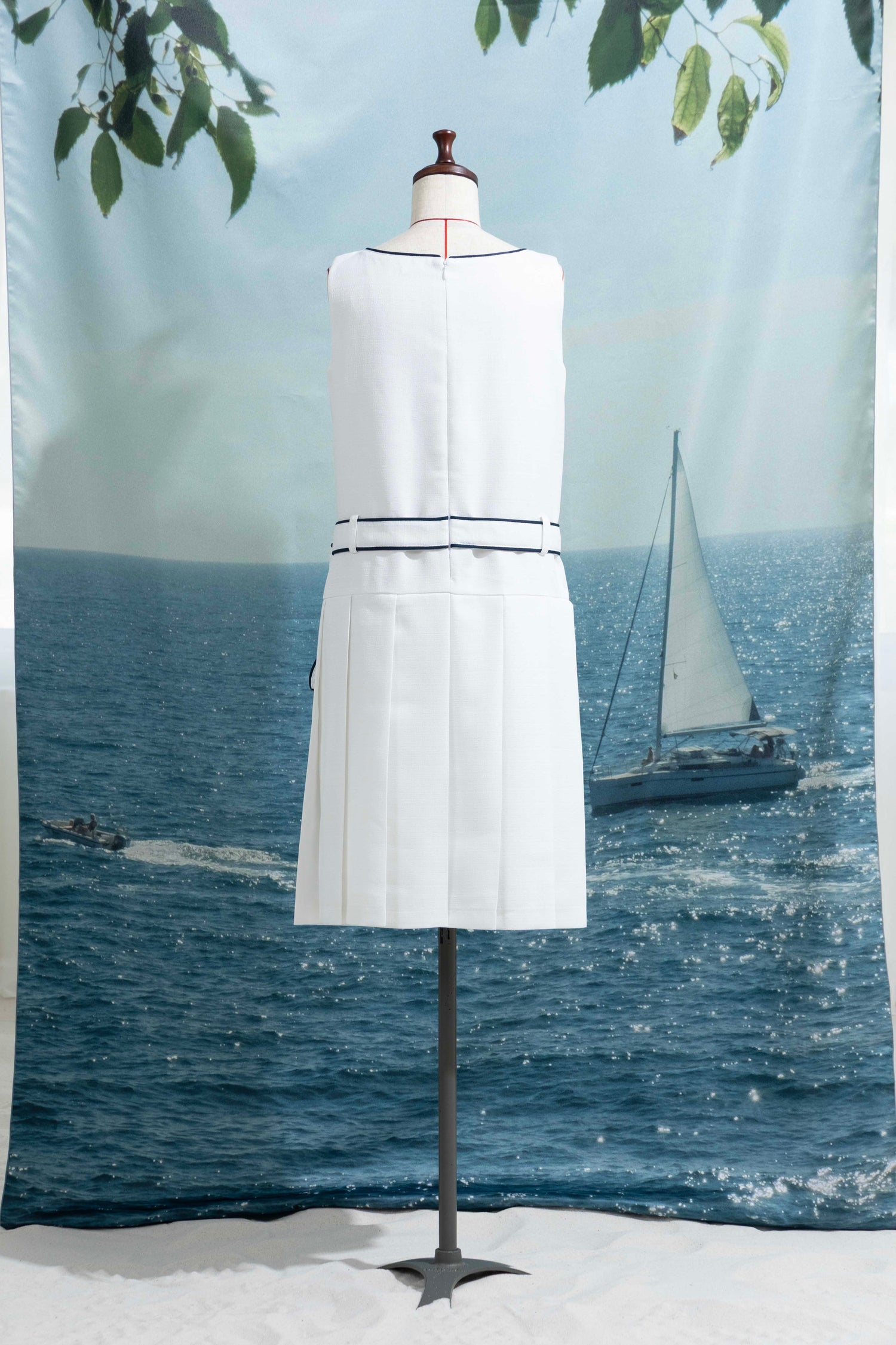 Marine pleats dress