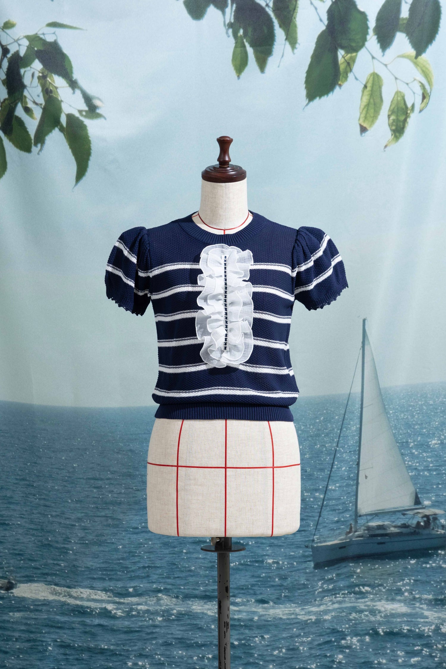 Frill summer knit