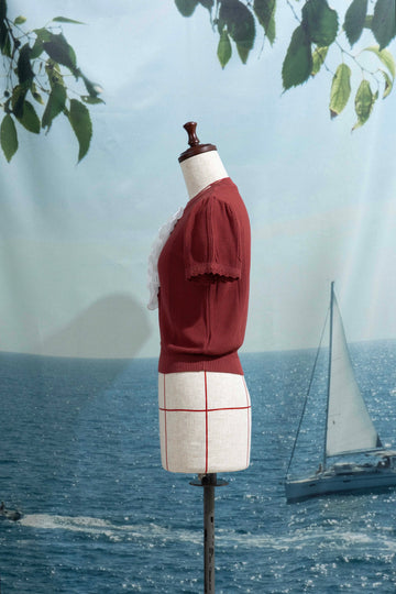 Frill summer knit
