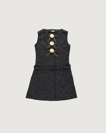 Rose ribbon mini dress