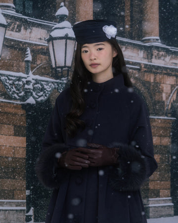 Rose pleated hat