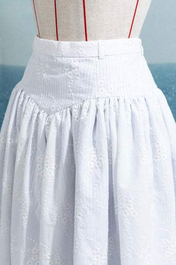 Cotton lace skirt