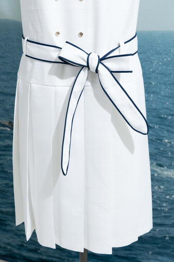 Marine pleats dress