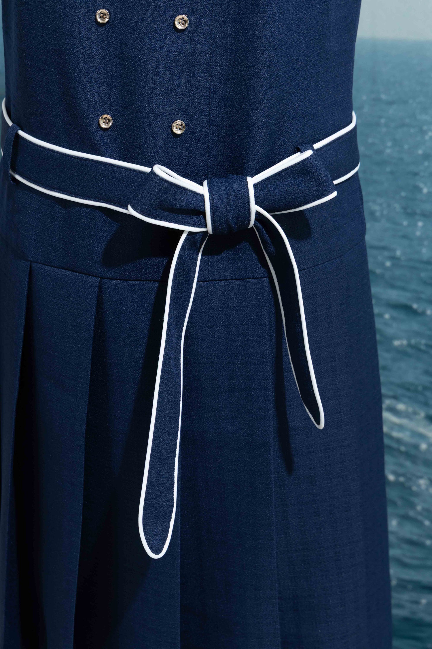 Marine pleats dress