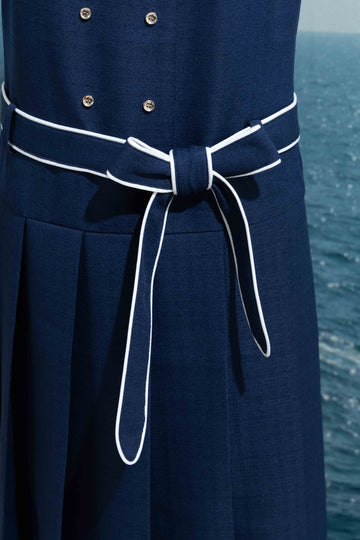 Marine pleats dress
