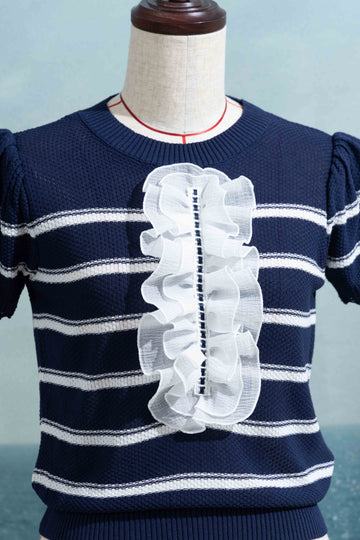 Frill summer knit