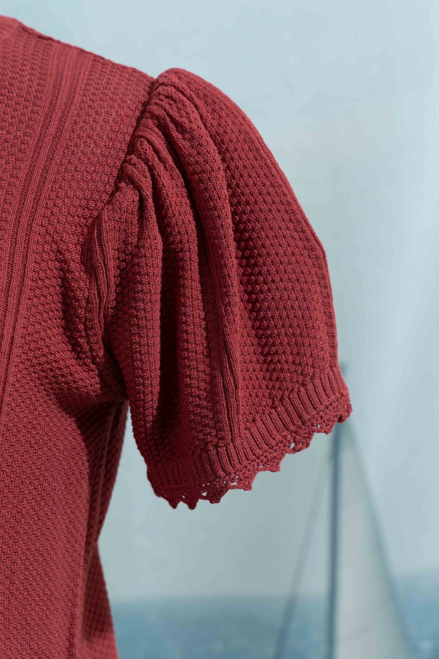 Frill summer knit