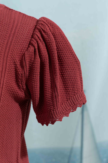 Frill summer knit