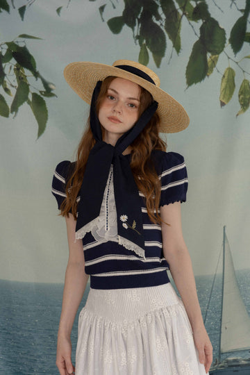 Margaret embroidery ribbon hat